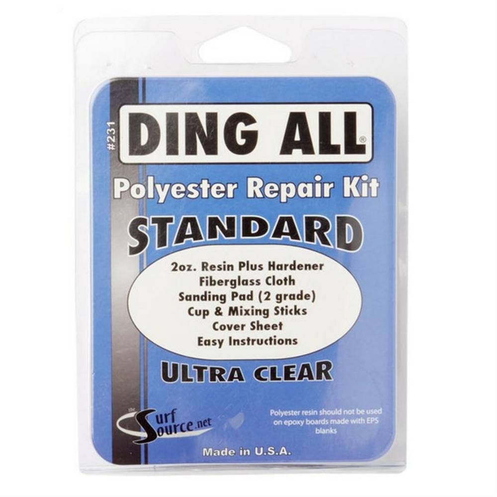 Ding All Standard #231 (polyester) Repair Kit - Basham's Factory & Surf Shop
